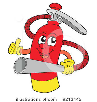 Royalty-Free (RF) Fire Extinguisher Clipart Illustration by visekart - Stock Sample #213445