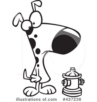 Royalty-Free (RF) Fire Hydrant Clipart Illustration by toonaday - Stock Sample #437236