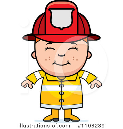 Firefighter Clipart #1108289 by Cory Thoman