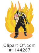 Firefighter Clipart #1144287 by patrimonio