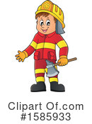 Firefighter Clipart #1585933 by visekart