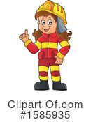 Firefighter Clipart #1585935 by visekart