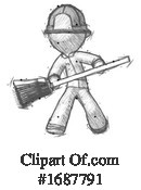 Firefighter Clipart #1687791 by Leo Blanchette