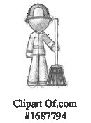 Firefighter Clipart #1687794 by Leo Blanchette