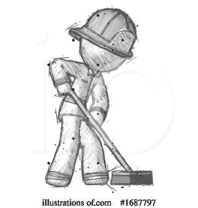 Royalty-Free (RF) Firefighter Clipart Illustration by Leo Blanchette - Stock Sample #1687797