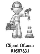 Firefighter Clipart #1687831 by Leo Blanchette