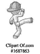 Firefighter Clipart #1687863 by Leo Blanchette