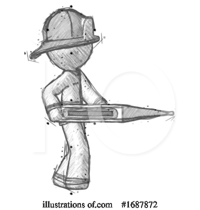 Royalty-Free (RF) Firefighter Clipart Illustration by Leo Blanchette - Stock Sample #1687872