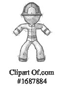 Firefighter Clipart #1687884 by Leo Blanchette