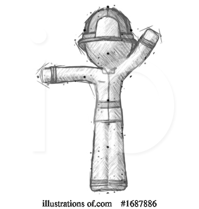 Royalty-Free (RF) Firefighter Clipart Illustration by Leo Blanchette - Stock Sample #1687886