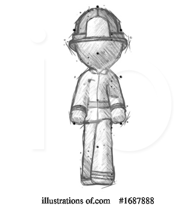 Royalty-Free (RF) Firefighter Clipart Illustration by Leo Blanchette - Stock Sample #1687888