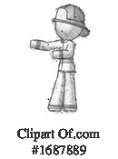 Firefighter Clipart #1687889 by Leo Blanchette