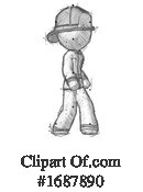 Firefighter Clipart #1687890 by Leo Blanchette