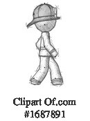 Firefighter Clipart #1687891 by Leo Blanchette