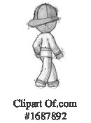 Firefighter Clipart #1687892 by Leo Blanchette
