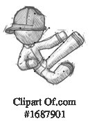 Firefighter Clipart #1687901 by Leo Blanchette