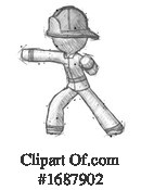 Firefighter Clipart #1687902 by Leo Blanchette
