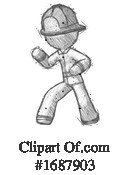 Firefighter Clipart #1687903 by Leo Blanchette