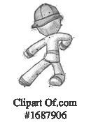 Firefighter Clipart #1687906 by Leo Blanchette