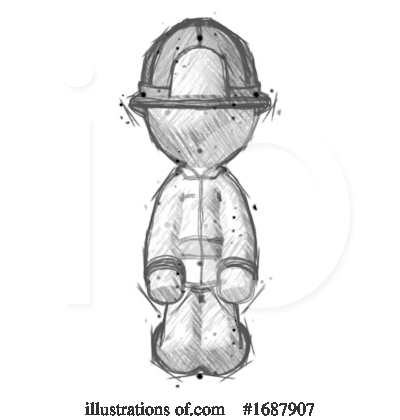 Royalty-Free (RF) Firefighter Clipart Illustration by Leo Blanchette - Stock Sample #1687907