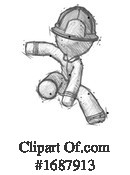 Firefighter Clipart #1687913 by Leo Blanchette