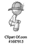 Firefighter Clipart #1687915 by Leo Blanchette