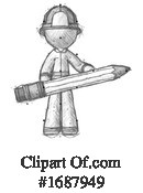 Firefighter Clipart #1687949 by Leo Blanchette
