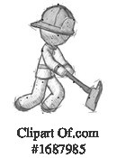 Firefighter Clipart #1687985 by Leo Blanchette