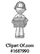 Firefighter Clipart #1687990 by Leo Blanchette