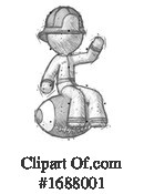 Firefighter Clipart #1688001 by Leo Blanchette