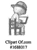 Firefighter Clipart #1688017 by Leo Blanchette