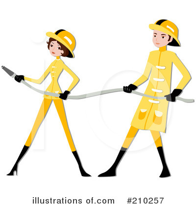 Royalty-Free (RF) Firefighter Clipart Illustration by BNP Design Studio - Stock Sample #210257