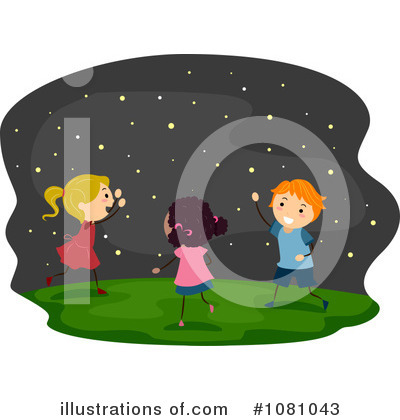 Royalty-Free (RF) Fireflies Clipart Illustration by BNP Design Studio - Stock Sample #1081043
