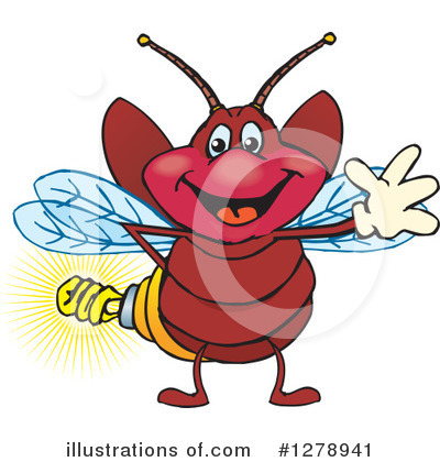 Lightning Bug Clipart #1278941 by Dennis Holmes Designs