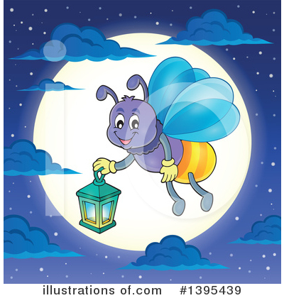 Royalty-Free (RF) Firefly Clipart Illustration by visekart - Stock Sample #1395439