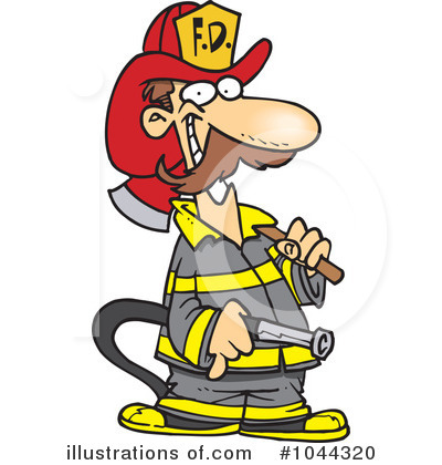 Fireman Clipart #1044320 by toonaday