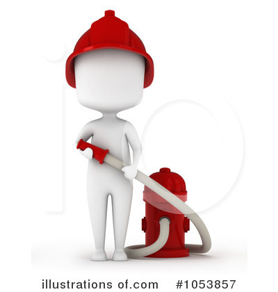 Royalty-Free (RF) Fireman Clipart Illustration by BNP Design Studio - Stock Sample #1053857