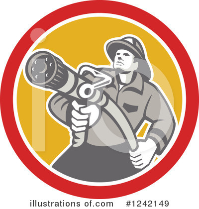 Firefighter Clipart #1242149 by patrimonio