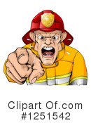 Fireman Clipart #1251542 by AtStockIllustration