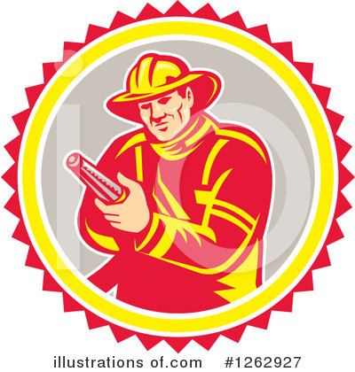 Firefighter Clipart #1262927 by patrimonio