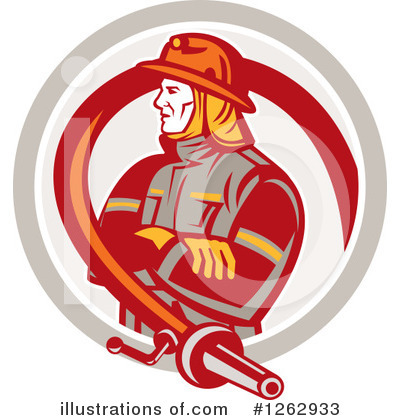 Firefighter Clipart #1262933 by patrimonio