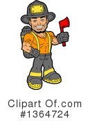 Fireman Clipart #1364724 by Clip Art Mascots