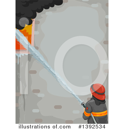 Firefighter Clipart #1392534 by BNP Design Studio