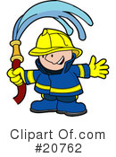 Fireman Clipart #20762 by AtStockIllustration
