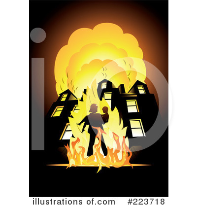 Royalty-Free (RF) Fireman Clipart Illustration by Eugene - Stock Sample #223718