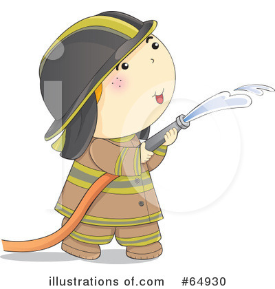 Royalty-Free (RF) Fireman Clipart Illustration by YUHAIZAN YUNUS - Stock Sample #64930