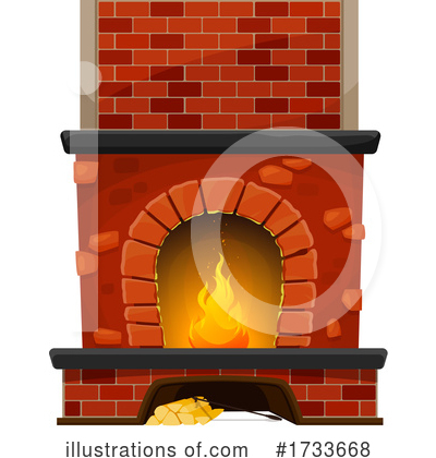 Royalty-Free (RF) Fireplace Clipart Illustration by Vector Tradition SM - Stock Sample #1733668