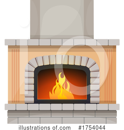 Royalty-Free (RF) Fireplace Clipart Illustration by Vector Tradition SM - Stock Sample #1754044