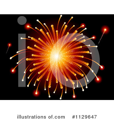 Royalty-Free (RF) Fireworks Clipart Illustration by elaineitalia - Stock Sample #1129647