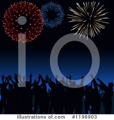Royalty-Free (RF) Fireworks Clipart Illustration by dero - Stock Sample #1196903